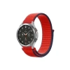 Newface Watch 22mm Hasırlı Cırtcırtlı Kordon - Kırmızı