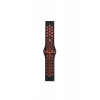 Newface Watch 22mm Spor Delikli Kordon - Siyah-kırmızı