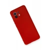 Newface Xiaomi Mi 11 Kılıf Nano içi Kadife Silikon - Kırmızı