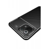 Newface Xiaomi Mİ 11 Lite Kılıf Auto Focus Karbon Kapak - Siyah