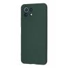 Newface Xiaomi Mİ 11 Lite Kılıf Nano içi Kadife Silikon - Koyu Yeşil