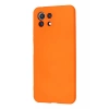 Newface Xiaomi Mİ 11 Lite Kılıf Nano içi Kadife Silikon - Turuncu