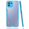 Newface Xiaomi Mİ 11 Lite Kılıf Platin Silikon - Mavi