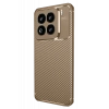 Newface Xiaomi Mi 15 Pro Kılıf Auto Focus Karbon Kapak - Kahverengi