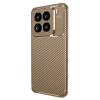 Newface Xiaomi Mi 15 Pro Kılıf Auto Focus Karbon Kapak - Kahverengi