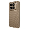 Newface Xiaomi Mi 15 Pro Kılıf Auto Focus Karbon Kapak - Kahverengi