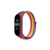 Newface Xiaomi Mi Band 4 Hasırlı Cırtcırtlı Kordon - Gökkuşağı