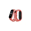 Newface Xiaomi Mi Band 4 Spor Delikli Kordon - Kırmızı-beyaz