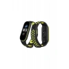 Newface Xiaomi Mi Band 4 Spor Delikli Kordon - Siyah-yeşil