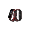 Newface Xiaomi Mi Band 6 Spor Delikli Kordon - Siyah-kırmızı