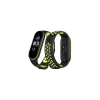 Newface Xiaomi Mi Band 7 Spor Delikli Kordon - Siyah-yeşil