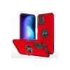 Newface Xiaomi Poco F3 Kılıf Elit Yüzüklü Kapak - Kırmızı