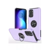 Newface Xiaomi Poco F3 Kılıf Elit Yüzüklü Kapak - Mor