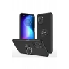 Newface Xiaomi Poco F3 Kılıf Elit Yüzüklü Kapak - Siyah