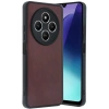 Newface Xiaomi Redmi 14C Kılıf Aras Deri Kapak - Bordo