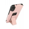 Newface Xiaomi Redmi 9A Kılıf Mega Standlı Silikon - Pudra