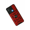 Newface Xiaomi Redmi 9C Kılıf Pars Lens Yüzüklü Silikon - Kırmızı