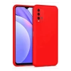 Newface Xiaomi Redmi 9T Kılıf Nano içi Kadife Silikon - Kırmızı