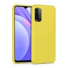 Newface Xiaomi Redmi 9T Kılıf Nano içi Kadife Silikon - Sarı