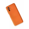 Newface Xiaomi Redmi Note 10 Kılıf Nano içi Kadife Silikon - Turuncu
