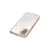 Newface Xiaomi Redmi Note 10 Kılıf Razer Lensli Silikon - Gold