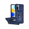 Newface Xiaomi Redmi Note 10 Pro Kılıf Pars Lens Yüzüklü Silikon - Lacivert