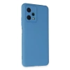 Newface Xiaomi Redmi Note 12 5G Kılıf Nano içi Kadife Silikon - Mavi