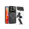 Newface Xiaomi Redmi Note 13 Pro 4G Kılıf Joy Lens Standlı Kapak - Kırmızı