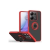 Newface Xiaomi Redmi Note 13 Pro 5G Kılıf Montreal Yüzüklü Silikon Kapak - Kırmızı