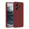 Newface Xiaomi Redmi Note 14 4G Kılıf First Silikon - Bordo