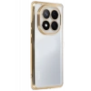 Newface Xiaomi Redmi Note 14 Pro 4G Kılıf Razer Lensli Silikon - Gold