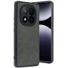 Newface Xiaomi Redmi Note 14 Pro 5G Kılıf Aras Deri Kapak - Koyu Yeşil