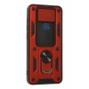 Newface Xiaomi Redmi Note 9 Kılıf Pars Lens Yüzüklü Silikon - Kırmızı