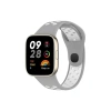 Newface Xiaomi Redmi Watch 3 Spor Delikli Kordon - Gri-Beyaz