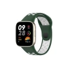 Newface Xiaomi Redmi Watch 3 Spor Delikli Kordon - Haki Yeşil-Beyaz