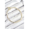 Pirinç Charm Zirkon Taşlı Taç Model Gold Renk Kadın Bileklik