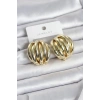 Pirinç Gold Renk Vintage Kadın Küpe