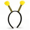 Sarı Siyah Arı Antenli Taç - Çocuk Arı Tacı Mega Ponponlu