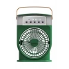 Şarjlı 600 Ml Su Hazneli Taşınabilir Masaüstü Vanilatör  Güçlü Fan Ve 2000 Mah Pil Yeşil