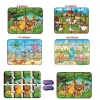 Üreticiniz 1481 Süper Renkli 4lü Puzzle - Hayvanlar / 8+12+16+24 Parça Puzzle