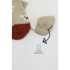 Üreticiniz 2li Love Dog Penye Soket Çorap 10118 Bej