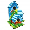 Üreticiniz 5269 Boyanabilir 3lü Kuş Evi - Bird House