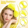 Üreticiniz 80’ler 90’lar Neon Sarı Dantel Taç Fiyonklu