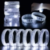Üreticiniz Beyaz-gümüş Led Işıklı Baskı Yapılabilen Pilli Bileklik Bilezik 1,5 Cm Genişlik