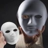 Üreticiniz Beyaz Renk Boyanabilir Anonim Tam Yüz Cosplay Maske 24x18 Cm