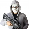 Üreticiniz Beyaz Renk Hip Hop Anonim Jabbawockeez Dans Maskesi 18x19 Cm