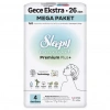 Üreticiniz Bio Natural Premium Plus Mega Ekstra Gece Ped 26 Adet