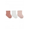 Üreticiniz Cherry Girl 3lü Penye Soket Çorap 10138 Pudra