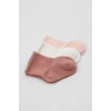Üreticiniz Cherry Girl 3lü Penye Soket Çorap 10138 Pudra