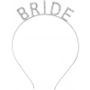 Üreticiniz Gümüş Renk Bekarlığa Veda Kristal Taş Bride Tacı İthal 16x10 Cm